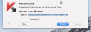 Trojan detected